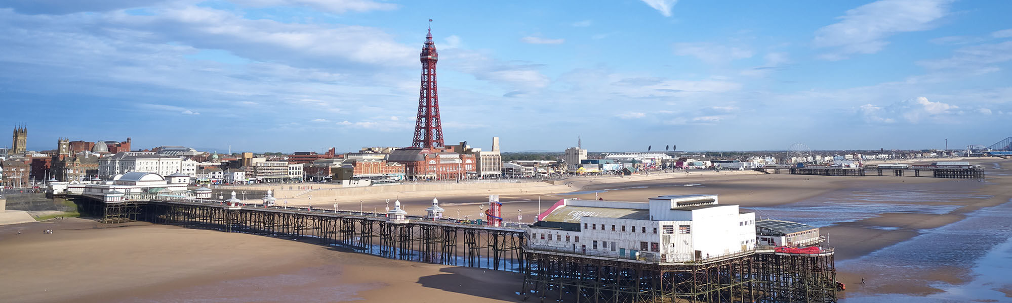 Taxi transfer route from Preston to Blackpool Airport